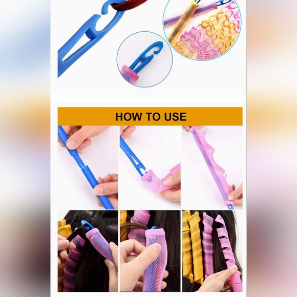 NWOT CURLFORMERS HAIR CURLERS & NWT 2 HAIR CURLER HOOKS! - Picture 4 of 5